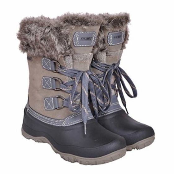 Khombu Ladies' Leather Slope Winter Boots B - Picture 7 of 7